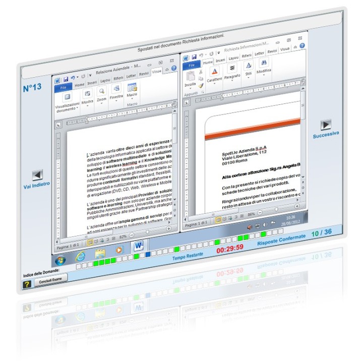 Simulazioni online esame ICDL  Modulo 3 Word Processing [Microsoft Word 2010]