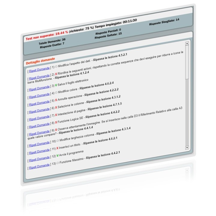 Simulazioni online esame ICDL  Modulo 4 Spreadsheets [Microsoft Excel 2010]
