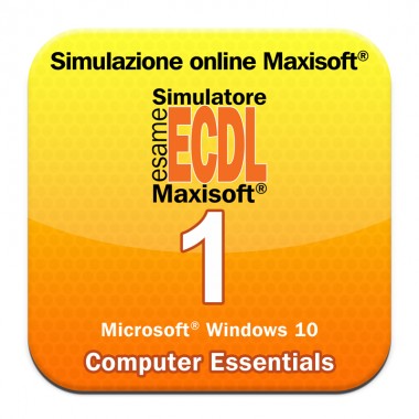 Simulazioni esame NUOVA ECDL Modulo 1 Computer Essentials [Microsoft Windows 10]