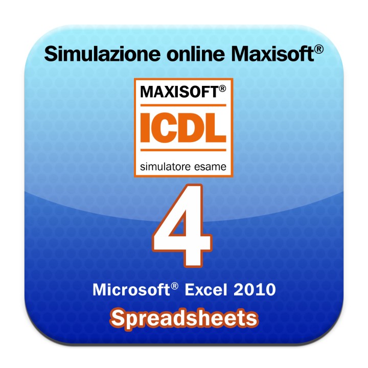 Simulazioni online esame ICDL  Modulo 4 Spreadsheets [Microsoft Excel 2010]
